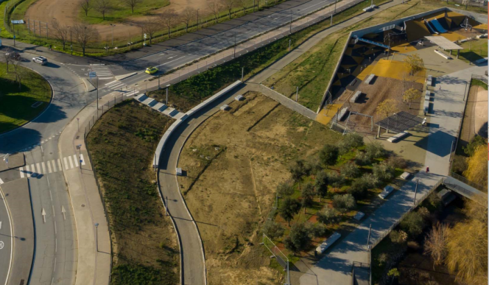 Vue aérienne jardin du Brésil 