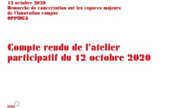 Compte-rendu atelier participatif